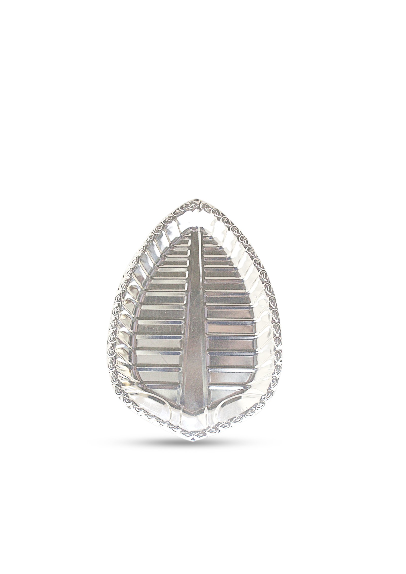 Silver Small Leaf Plate